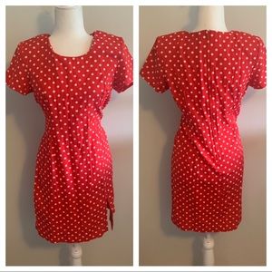 Jennifer James Vintage Retro Polka Dot Mini Dress